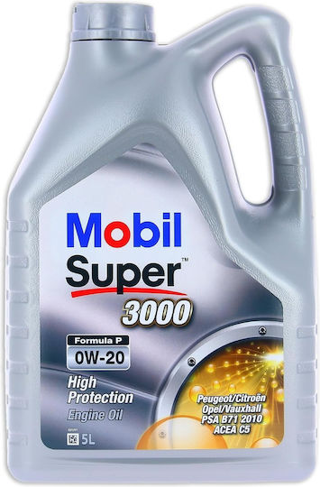 Mobil Super 3000 Formula P Λάδι Αυτοκινήτου 0W-20 5lt