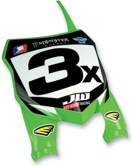 Cycra Number Plate Plastic 1cyc-0700-72 Kawasaki Kx 450 F 12-15 250 13-16 Green Piece