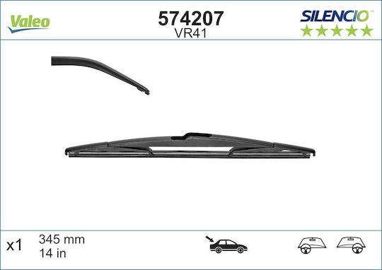 Valeo Blade Spoiler Partea Din Spate Lamele Ștergătoare Auto 345mm
