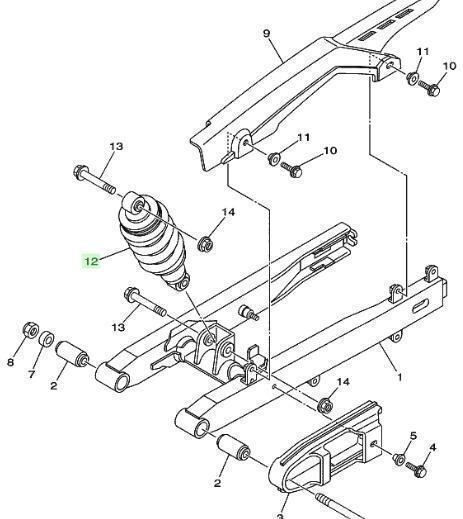Yamaha Spate Autentic Crypton-X 135 pentru Yamaha Crypton