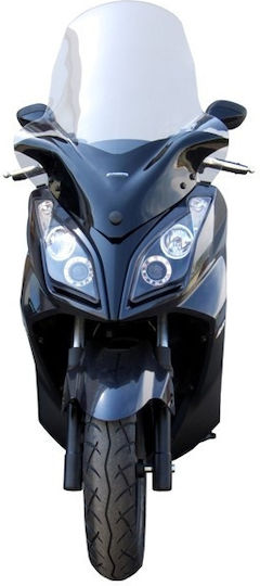 Fabbri Motorcycle Windshield & Windscreen Transparent Visor for Kymco Downtown 125i 2670-E-X