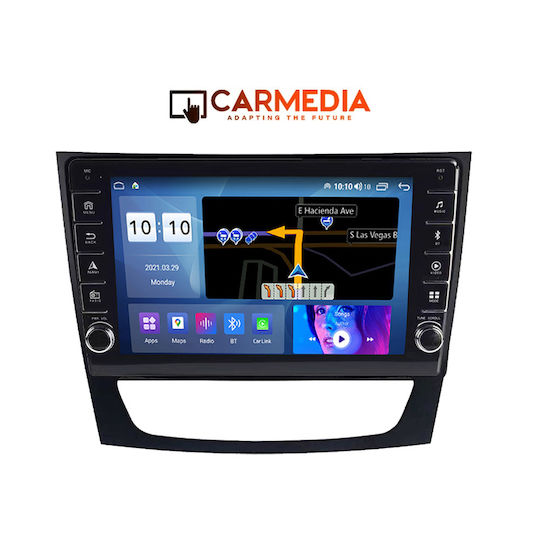 Carmedia Car Audio System for Mercedes-Benz E Class / CLS Class 2003-2009 (Bluetooth/USB/WiFi/GPS/Apple-Carplay/Android-Auto) with Touch Screen 9"