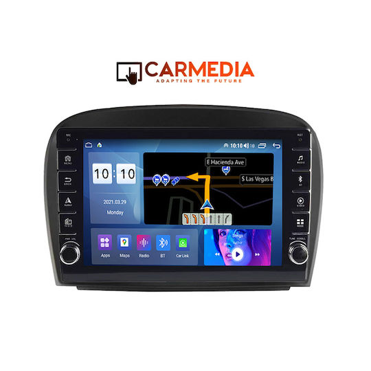 Carmedia Ηχοσύστημα Αυτοκινήτου για Mercedes-Benz SL 2006-2012 (Bluetooth/USB/WiFi/GPS/Apple-Carplay/Android-Auto) με Οθόνη Αφής 9"