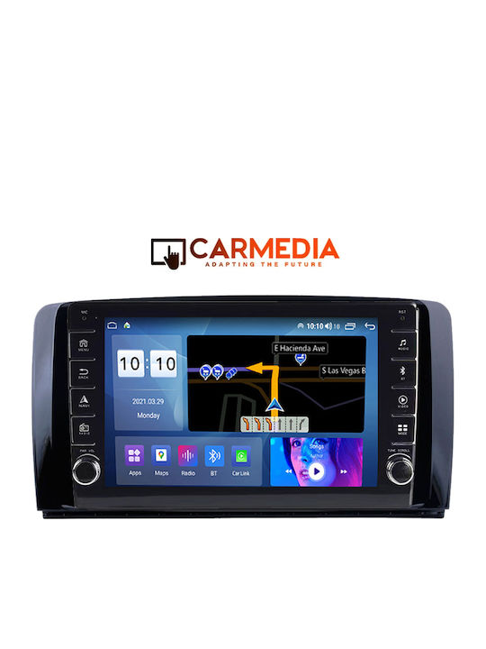 Carmedia Auto-Audiosystem für Mercedes-Benz R-Klasse 2006-2015 (Bluetooth/USB/WiFi/GPS/Apple-Carplay/Android-Auto) mit Touchscreen 9"