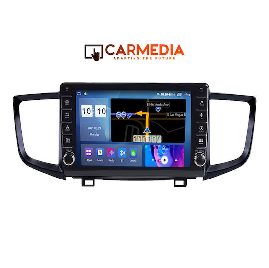 Carmedia Car Audio System for Honda Pilot 2016-2019 (Bluetooth/USB/WiFi/GPS/Apple-Carplay/Android-Auto) with Touch Screen 9"