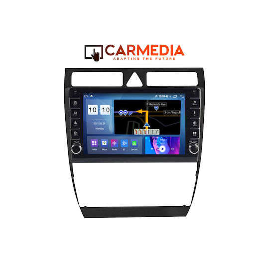 Carmedia Ηχοσύστημα Αυτοκινήτου για Audi A6 1998-2005 (Bluetooth/USB/WiFi/GPS/Apple-Carplay/Android-Auto) με Οθόνη Αφής 9"