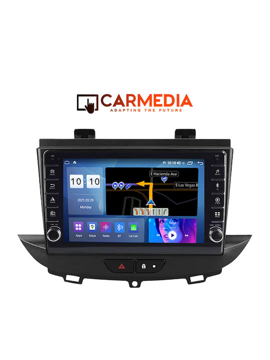 Carmedia Car Audio System for Opel Crossland / Grandland 2017 (Bluetooth/USB/WiFi/GPS/Apple-Carplay/Android-Auto) with Touch Screen 9"