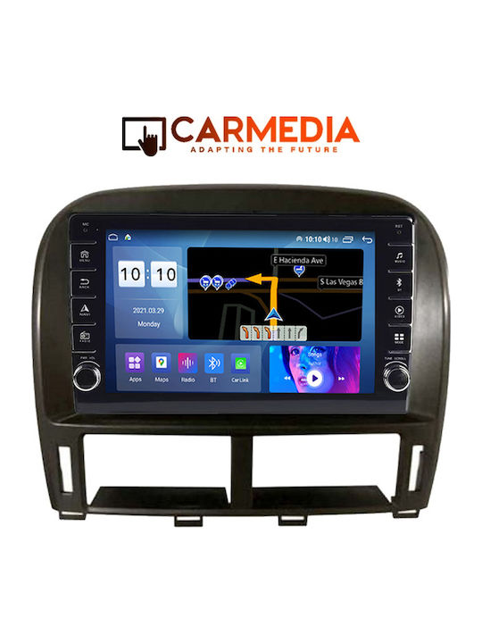 Carmedia Car Audio System for Lexus LS 2000-2006 (Bluetooth/USB/WiFi/GPS/Apple-Carplay/Android-Auto) with Touch Screen 9"