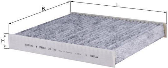 Activated Carbon Cabin Air Filter Knecht Mercedes Audi Bmw 32mm 216mm 250mm