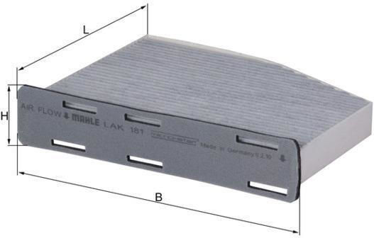 Knecht Activated Carbon Cabin Air Filter for Audi A3 A4 B6 B7 Q3 Tt Seat Alhambra Altea Xl Leon Toledo Skoda Octavia Superb Yeti