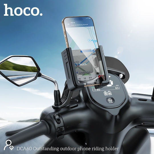 Hoco Βάση Κινητού Μοτοσυκλέτας με Ρυθμιζόμενο Βραχίονα για τον Καθρέπτη