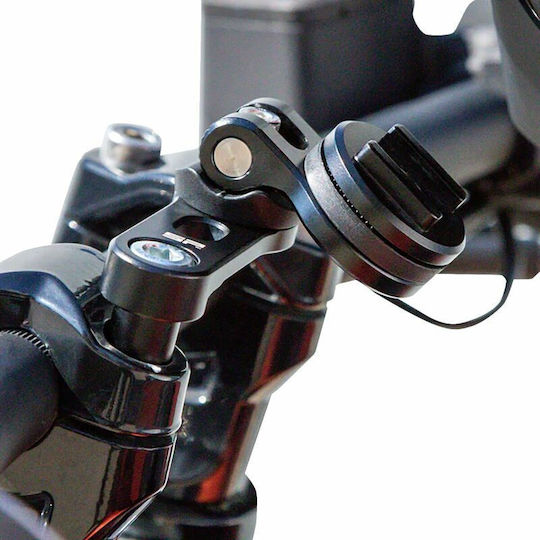 SP Connect Bar Clamp Mount Pro Βάση Κινητού Μοτοσυκλέτας με Κλιπ για το Τιμόνι Αντικραδασμική CNC Βάση Καβαλέτου