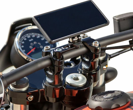 SP Connect Bar Clamp Mount Pro Βάση Κινητού Μοτοσυκλέτας με Κλιπ για το Τιμόνι Αντικραδασμική CNC Βάση Καβαλέτου