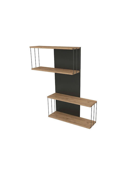 Рафт Стенен Destan Въглени 65x19x96см.