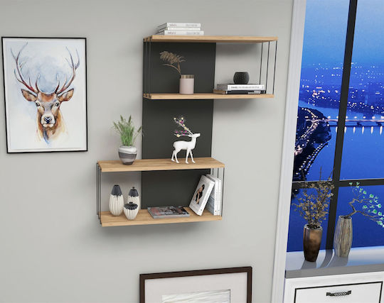 Destan Shelf Anthracite 65x19x96cm