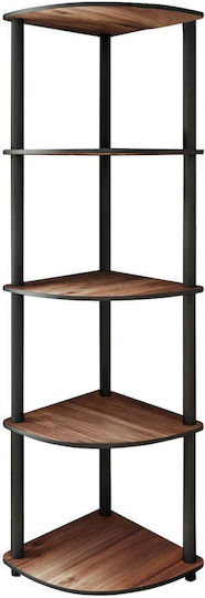 Ъглова Библиотека Walnut 34x34x139см
