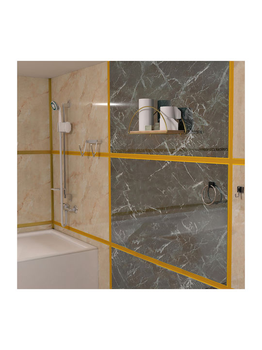 Ράφι Τοίχου Dekoratif Gold-brown 45x15x18εκ.
