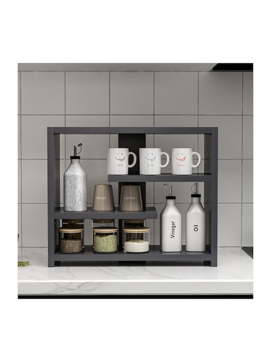 Shelf Wall Gupse Anthracite 48.6x21.4x40cm