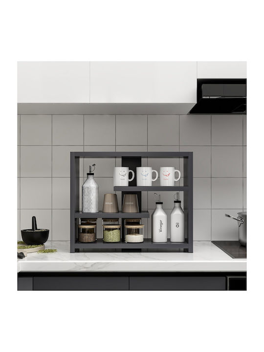 Shelf Wall Gupse Anthracite 48.6x21.4x40cm