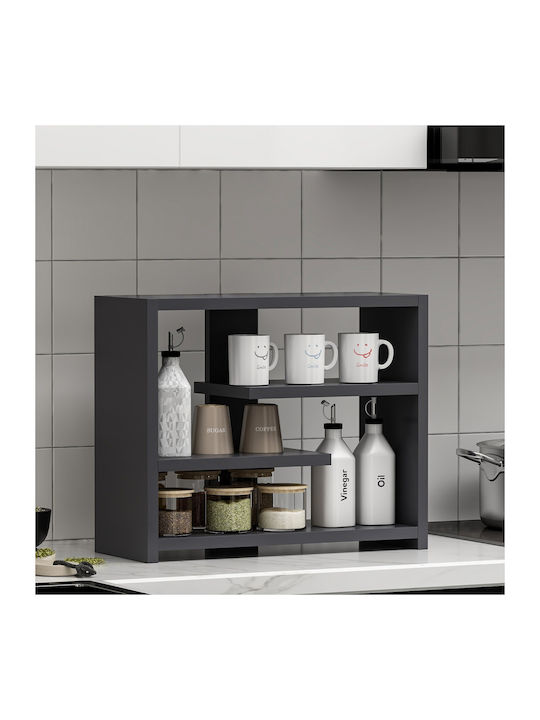 Shelf Wall Gupse Anthracite 48.6x21.4x40cm