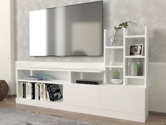 Suport TV Alb L164.4xW25xH91.3cm