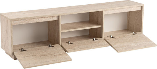Έπιπλο Τηλεόρασης Vanguard Travertine Beige Μ160xΠ29.5xΥ42cm