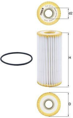 Knecht Oil Filter Audi A1 A3 A4 A5 A6 A7 A8 Q2 Q3 Q5 Q7 Q8 Tt Porsche Macan Seat Alhambra Ateca 24mm 52.5mm 112mm