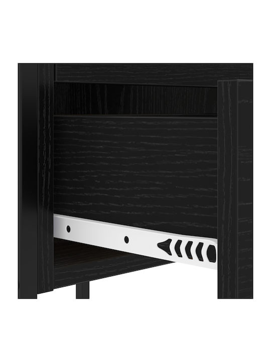 Nachttisch Black oak 42x41x61cm