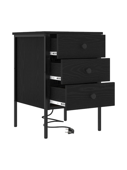 Nachttisch Black oak 42x41x61cm