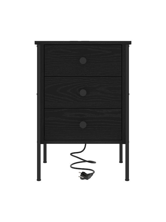Nachttisch Black oak 42x41x61cm