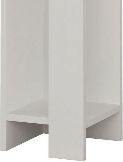 Κομοδίνο Elos Ξύλινο Λευκό 60x25x60cm