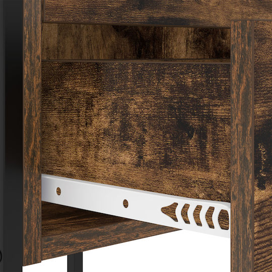 Sideboard Wooden with Drawers Smoky Oak 42x41x61cm