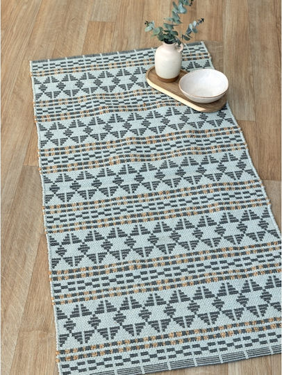 Palamaiki Lopa Χαλί Ορθογώνιο Βαμβακερό Grey 60x120cm