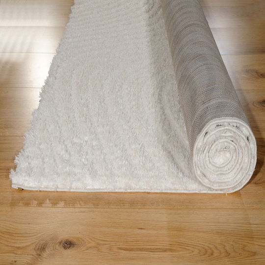 Tzikas Carpets Queen Χαλί Ορθογώνιο Λευκό, Κρέμ 160x230cm