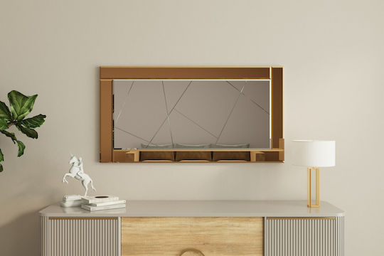 Огледало за стена Pierre 116sam1196 60x2.2x120см Бронз Hanah Home MDF