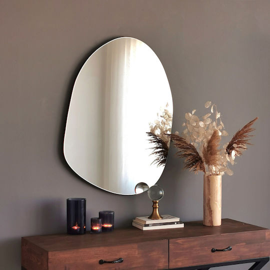 Aberto Design Gusto Oglindă de Perete cu Negru Ramă din Lemn 75x55cm 1buc