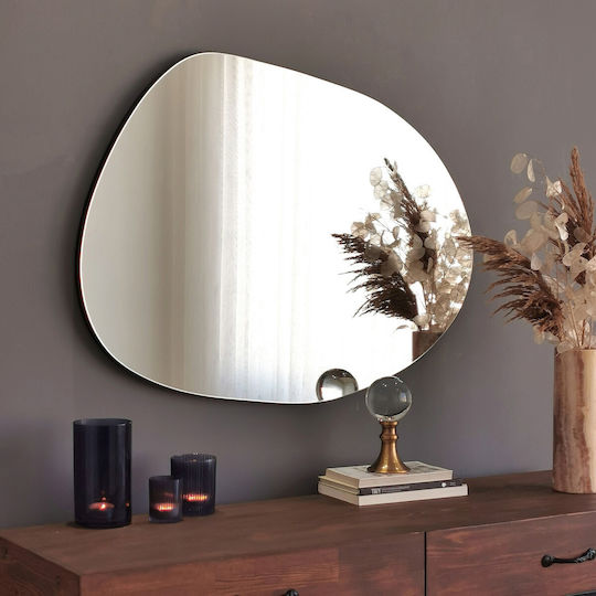Aberto Design Gusto Oglindă de Perete cu Negru Ramă din Lemn 75x55cm 1buc