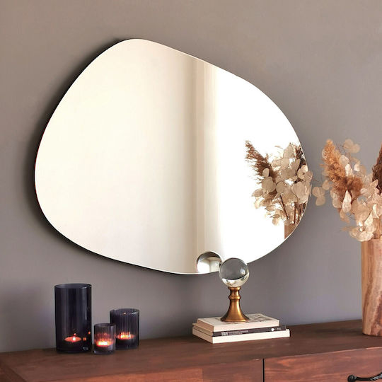 Aberto Design Gusto Oglindă de Perete cu Negru Ramă din Lemn 75x55cm 1buc