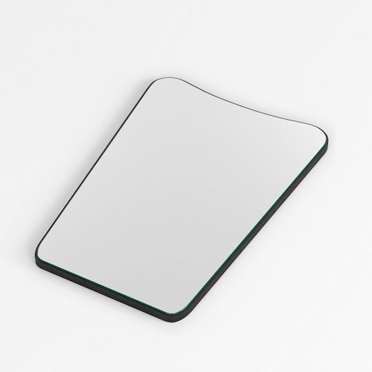 Aberto Design Bella Donna Wandspiegel mit Schwarz Metallisch Rahmen 70x50cm 1Stück