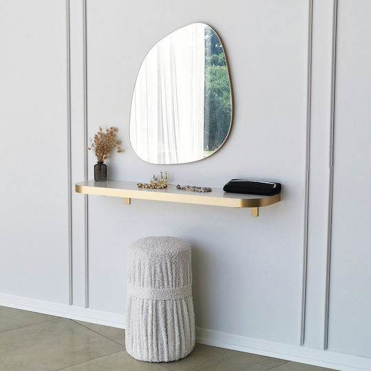 Aberto Design Soho Oglindă de Perete cu Galben Ramă din Plastic 75x58cm 1buc