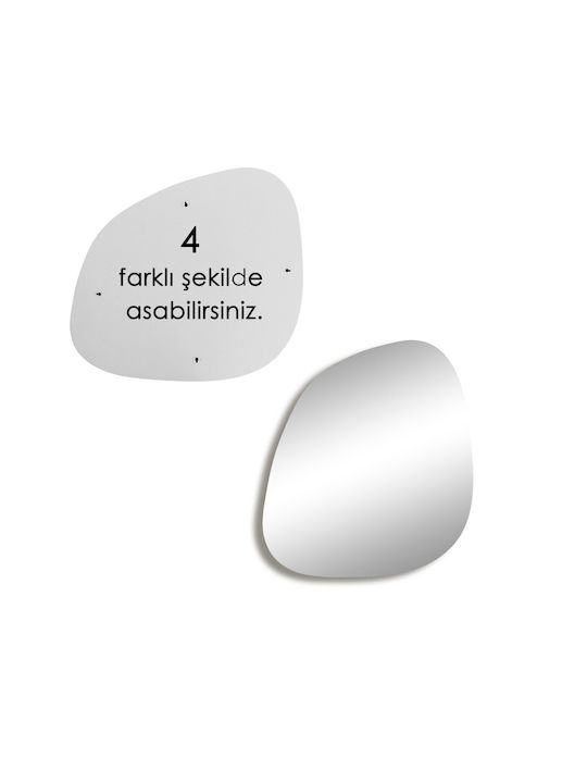 Aberto Design Soho Καθρέπτης Τοίχου με Κίτρινο Πλαστικό Πλαίσιο 75x58cm