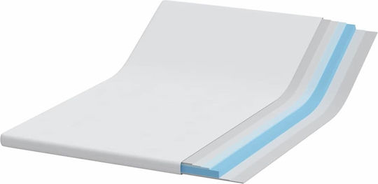 vidaXL Topper Dublu Poliester 140x190x7buc