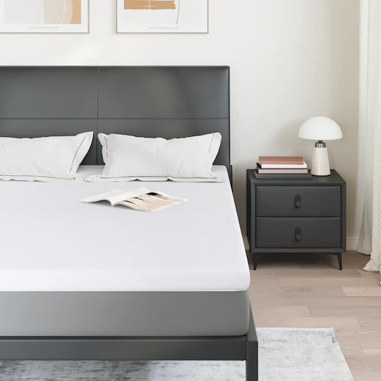 vidaXL Topper Dublu Poliester 140x190x7buc