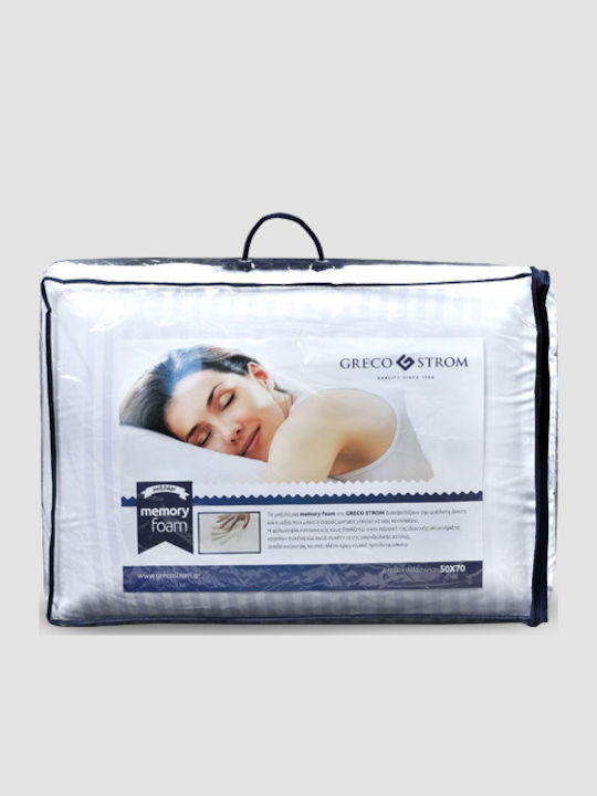 Greco Strom Air Μαξιλάρι Ύπνου Memory Foam 40x70x12cm