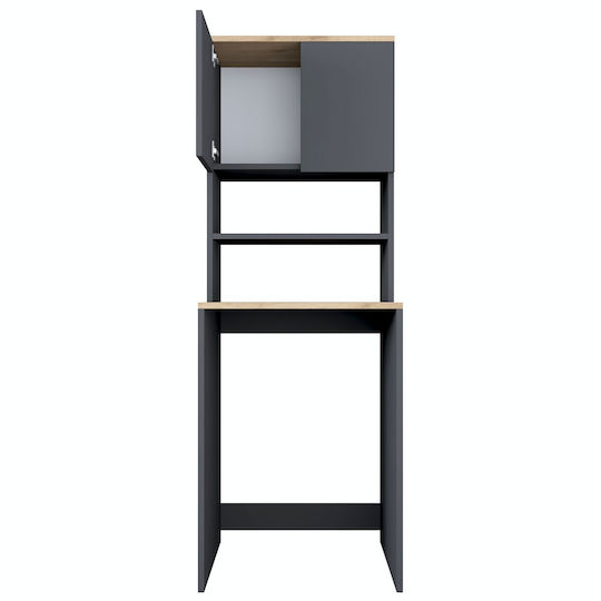Hanah Home Ντουλάπι Μπάνιου Πλυντηρίου 65x60x183.6cm Γκρι