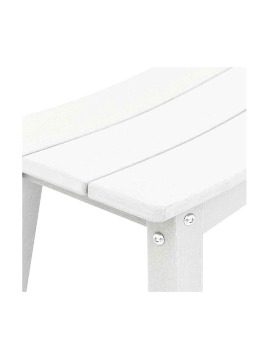 Hölzernes Hocker für Bar Für den Außenbereich White 2Stück 43x52x73.5cm