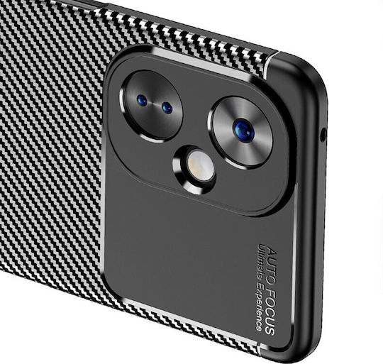 Carbon Fiber Back Cover Σιλικόνης Μαύρο (OnePlus Nord CE 3)