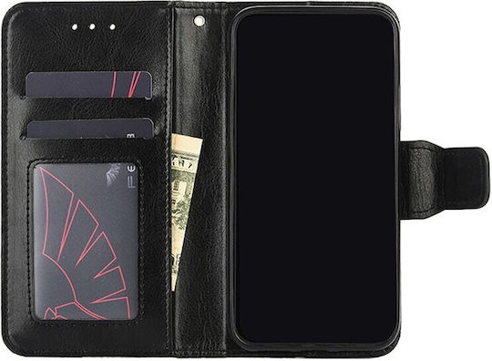 Crystal Texture Wallet Δερματίνης Μαύρο (Vivo V21 5G)
