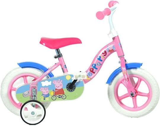 Dino Bikes Peppa Pig 10" Παιδικό Ποδήλατo Πόλης Ροζ