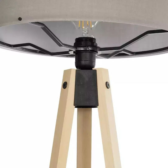 GloboStar Saga Stehleuchte H140xB38cm. mit Fassung für Lampe E27 Beige